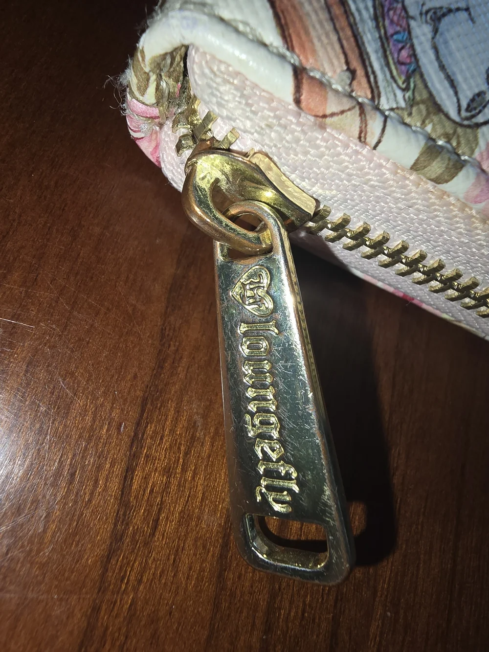 Disney Loungefly Belle Floral Zip Wallet - EUC - Beauty And The Beast